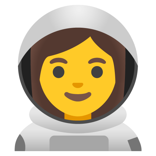Google design of the woman astronaut emoji verson:Noto Color Emoji 15.0