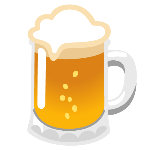 Google design of the beer mug emoji verson:Noto Color Emoji 15.0