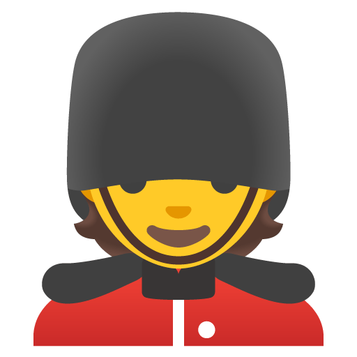 Google design of the guard emoji verson:Noto Color Emoji 15.0