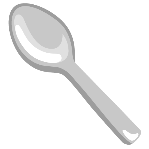 Google design of the spoon emoji verson:Noto Color Emoji 15.0