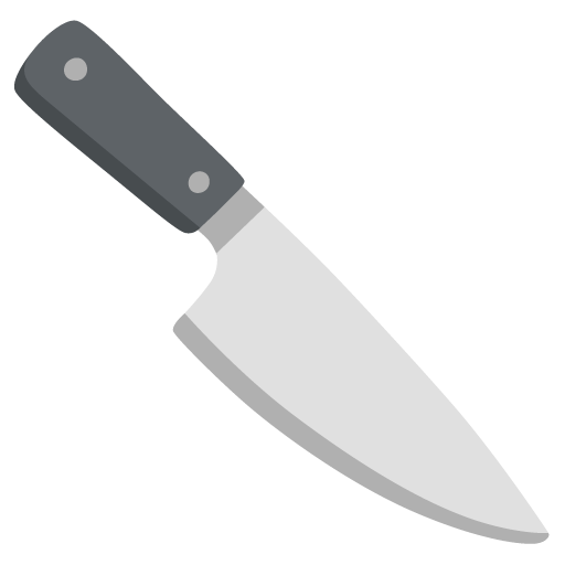 Google design of the kitchen knife emoji verson:Noto Color Emoji 15.0