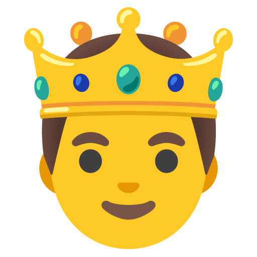 Google design of the prince emoji verson:Noto Color Emoji 15.0