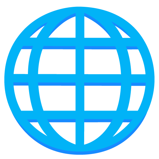 Google design of the globe with meridians emoji verson:Noto Color Emoji 15.0