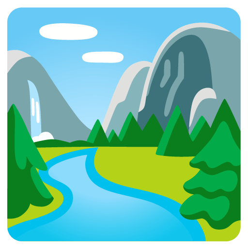 Google design of the national park emoji verson:Noto Color Emoji 15.0
