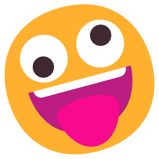 Microsoft design of the zany face emoji verson:Windows-11-22H2