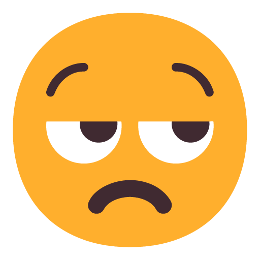 Microsoft design of the unamused face emoji verson:Windows-11-22H2