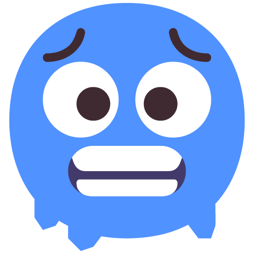 Microsoft design of the cold face emoji verson:Windows-11-22H2