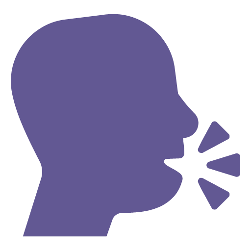 Microsoft design of the speaking head emoji verson:Windows-11-22H2