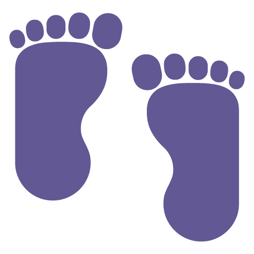 Microsoft design of the footprints emoji verson:Windows-11-22H2