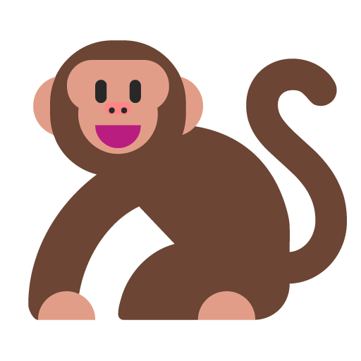 Microsoft design of the monkey emoji verson:Windows-11-22H2