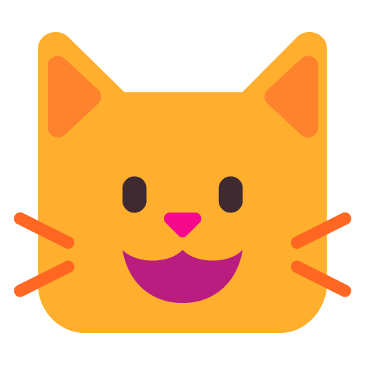 Microsoft design of the cat face emoji verson:Windows-11-22H2