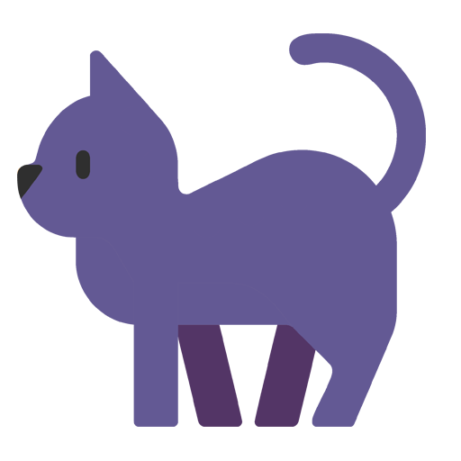 Microsoft design of the black cat emoji verson:Windows-11-22H2