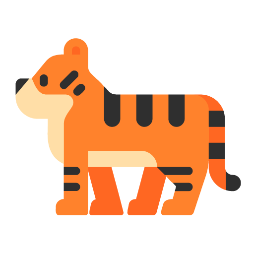 Microsoft design of the tiger emoji verson:Windows-11-22H2