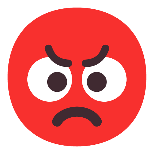 Microsoft design of the enraged face emoji verson:Windows-11-22H2