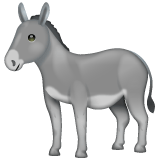 Whatsapp design of the donkey emoji verson:2.23.2.72