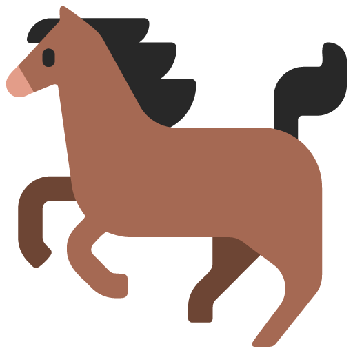 Microsoft design of the horse emoji verson:Windows-11-22H2