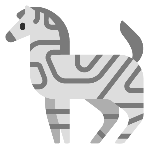 Microsoft design of the zebra emoji verson:Windows-11-22H2