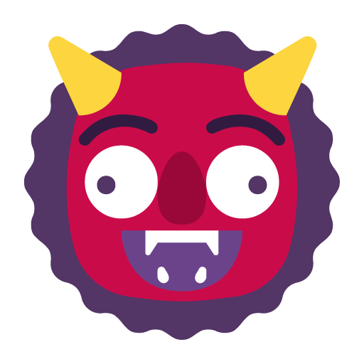 Microsoft design of the ogre emoji verson:Windows-11-22H2