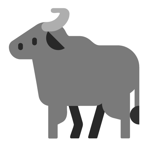 Microsoft design of the water buffalo emoji verson:Windows-11-22H2