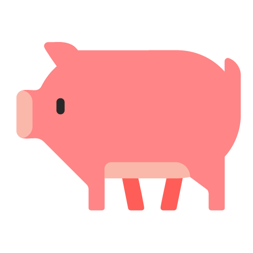 Microsoft design of the pig emoji verson:Windows-11-22H2