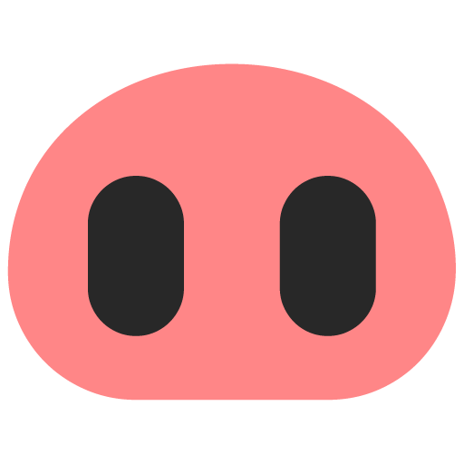 Microsoft design of the pig nose emoji verson:Windows-11-22H2