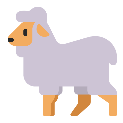 Microsoft design of the ewe emoji verson:Windows-11-22H2