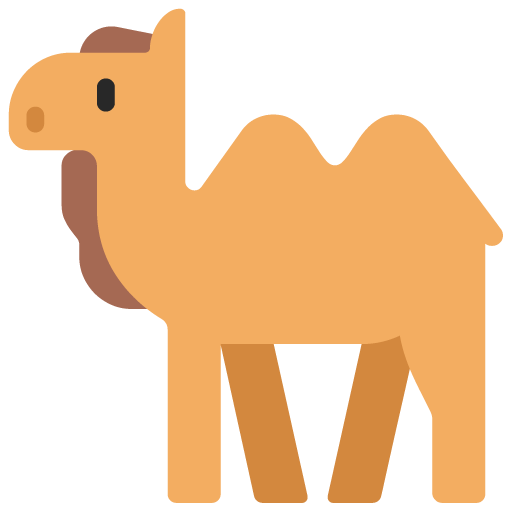 Microsoft design of the two-hump camel emoji verson:Windows-11-22H2