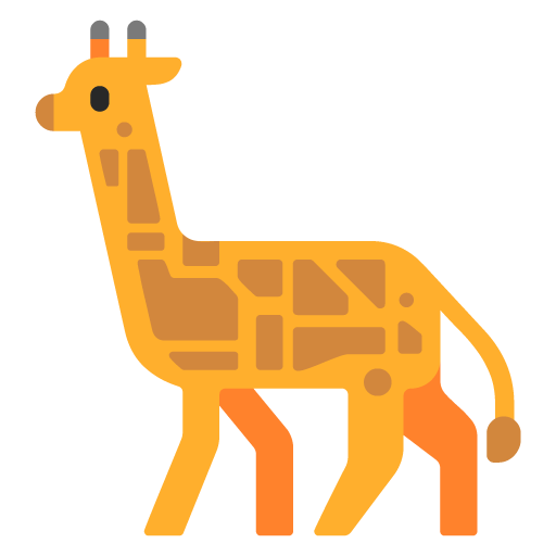 Microsoft design of the giraffe emoji verson:Windows-11-22H2