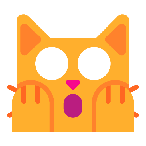 Microsoft design of the weary cat emoji verson:Windows-11-22H2