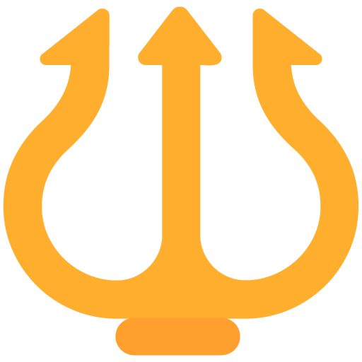Microsoft design of the trident emblem emoji verson:Windows-11-22H2