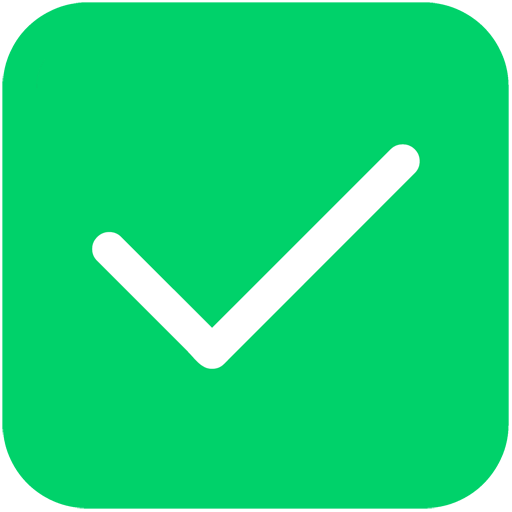 Microsoft design of the check mark button emoji verson:Windows-11-22H2