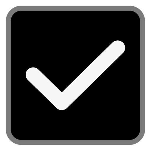 Microsoft design of the check box with check emoji verson:Windows-11-22H2