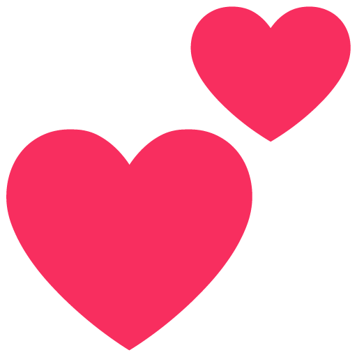 Microsoft design of the two hearts emoji verson:Windows-11-22H2