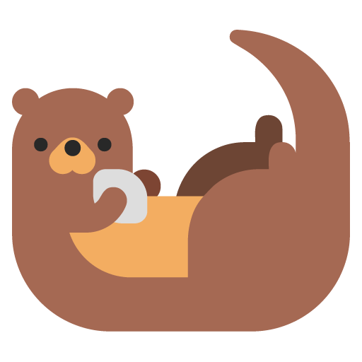 Microsoft design of the otter emoji verson:Windows-11-22H2