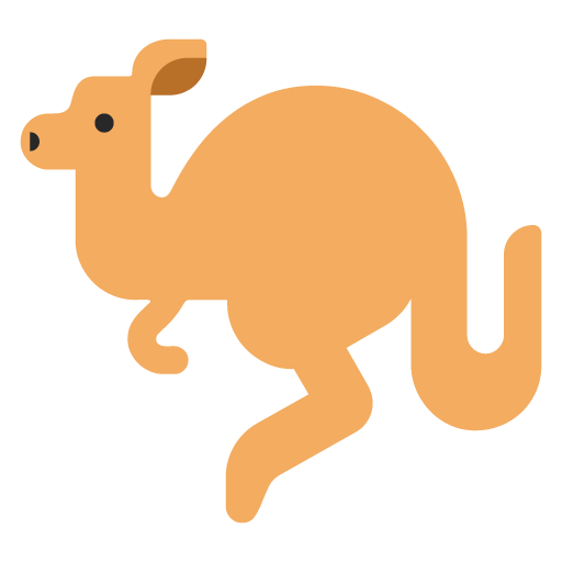 Microsoft design of the kangaroo emoji verson:Windows-11-22H2