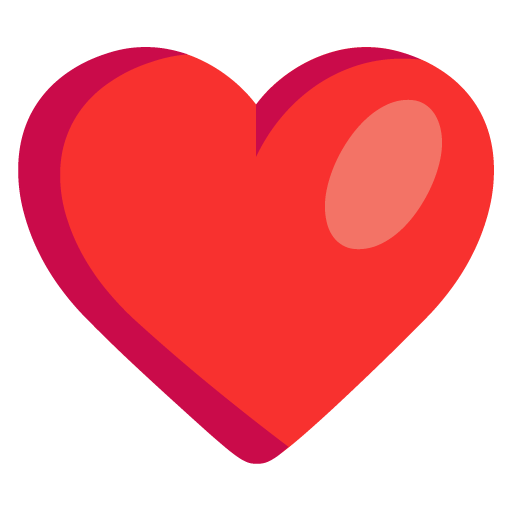 Microsoft design of the red heart emoji verson:Windows-11-22H2