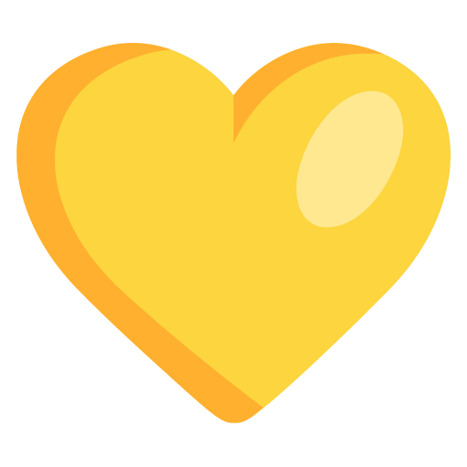 Microsoft design of the yellow heart emoji verson:Windows-11-22H2