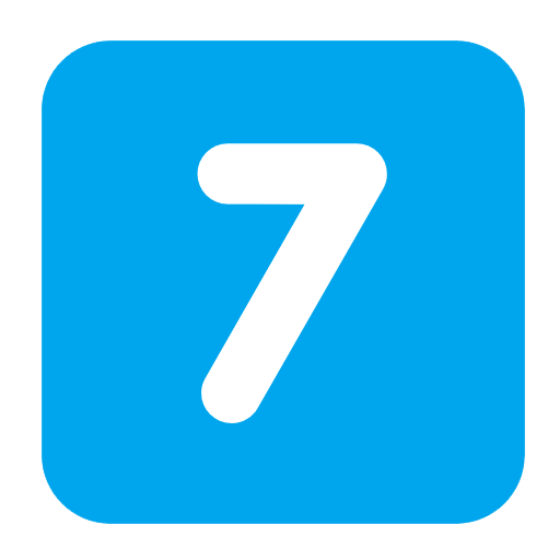 Microsoft design of the keycap: 7 emoji verson:Windows-11-22H2