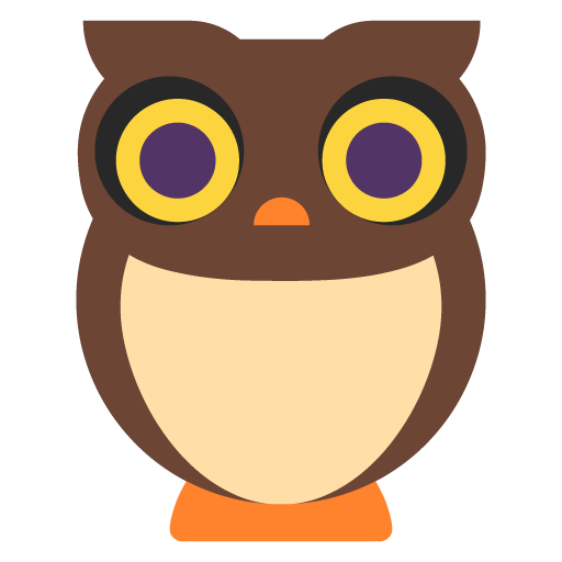 Microsoft design of the owl emoji verson:Windows-11-22H2