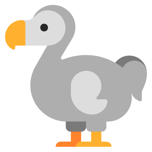 Microsoft design of the dodo emoji verson:Windows-11-22H2