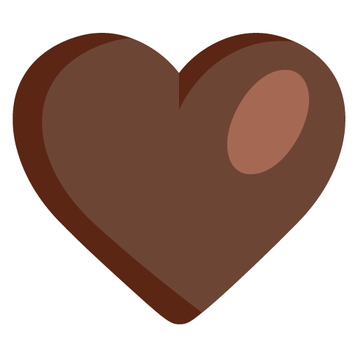 Microsoft design of the brown heart emoji verson:Windows-11-22H2