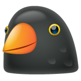 Whatsapp design of the black bird emoji verson:2.23.2.72