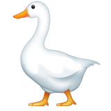Whatsapp design of the goose emoji verson:2.23.2.72