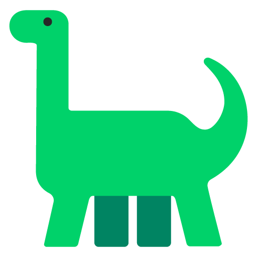 Microsoft design of the sauropod emoji verson:Windows-11-22H2