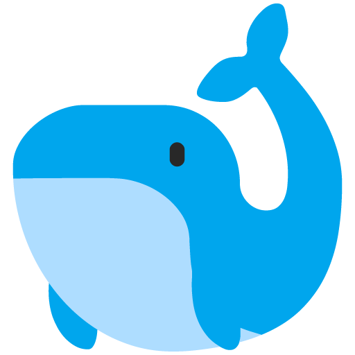 Microsoft design of the whale emoji verson:Windows-11-22H2