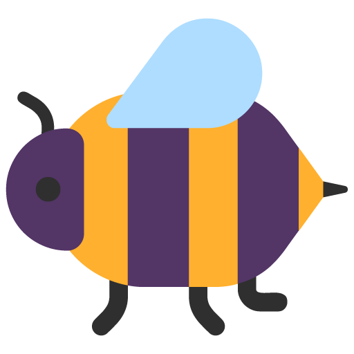 Microsoft design of the honeybee emoji verson:Windows-11-22H2