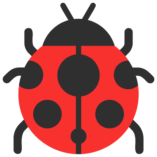 Microsoft design of the lady beetle emoji verson:Windows-11-22H2
