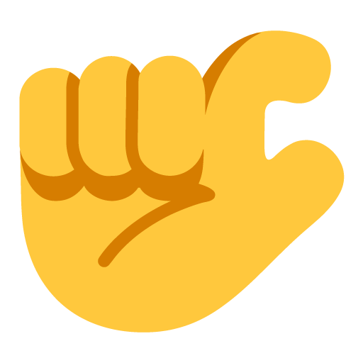 Microsoft design of the pinching hand emoji verson:Windows-11-22H2