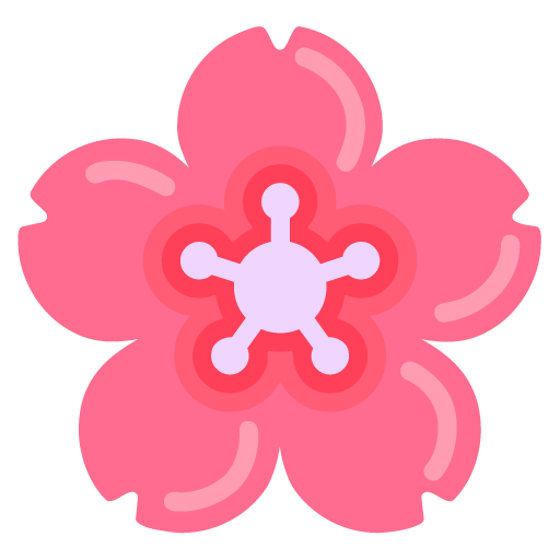 Microsoft design of the cherry blossom emoji verson:Windows-11-22H2