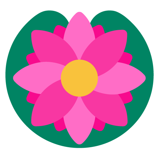 Microsoft design of the lotus emoji verson:Windows-11-22H2